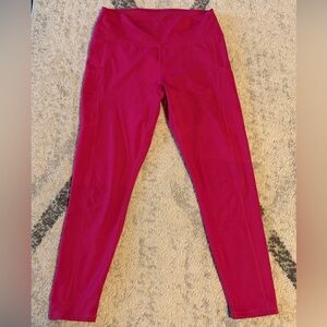 Fabletics Dark Pink Leggings Sz M